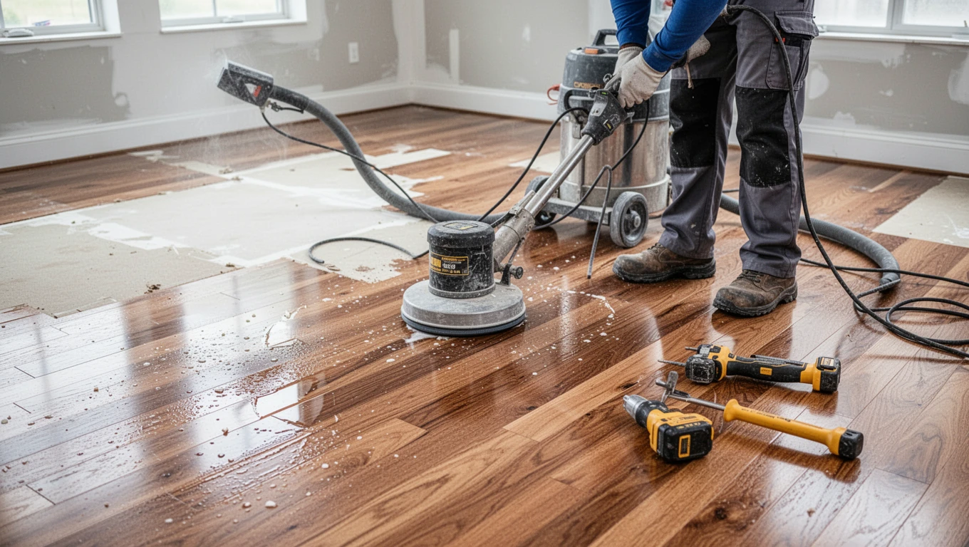 Hardwood Floor Drying